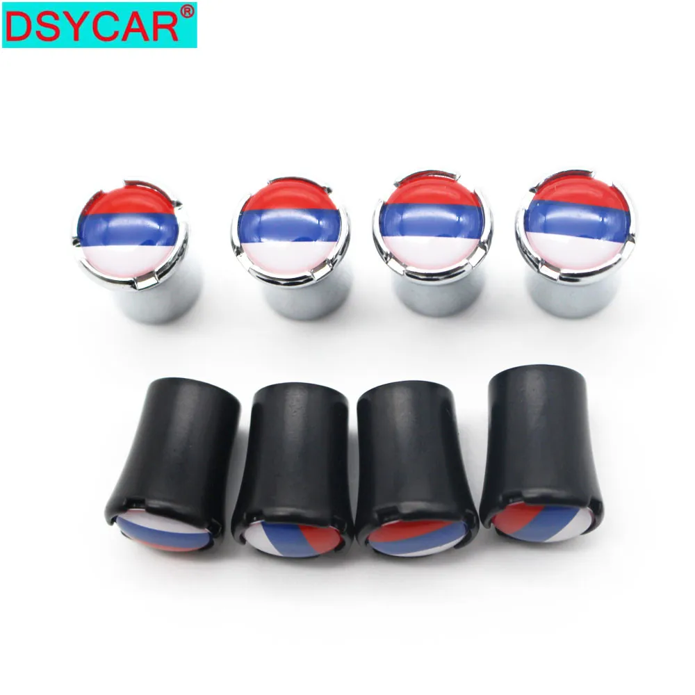 

DSYCAR 4Pcs/Set Car Styling Zinc Alloy Car Tire Valve Caps Wheel Tires Tire Stem Air Cap Airtight Covers