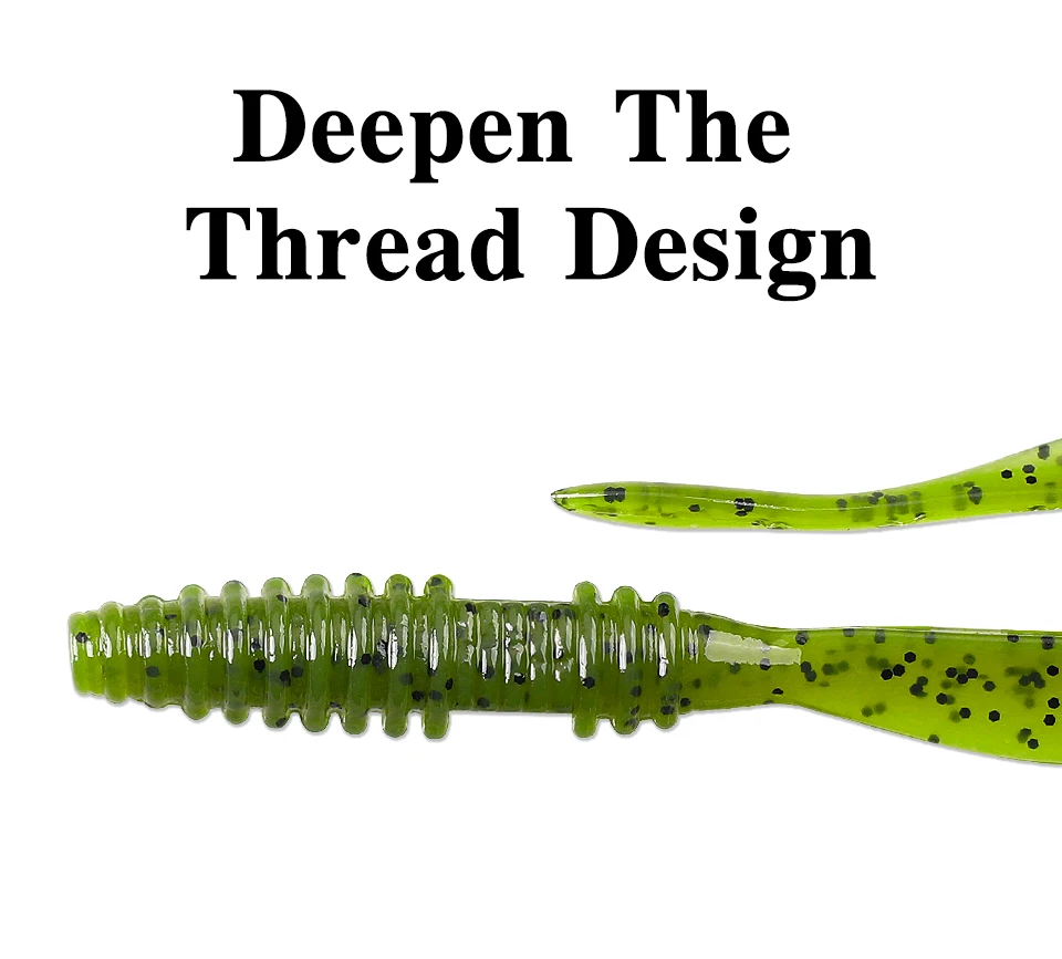 TSURINOYA Angelköder Grub 63 mm 0,7 g 40 Stück Light Game Ajing Künstlicher weicher Köder BOUNDEN Bass Fügen Sie Garnelensalz hinzu Silikon Swimbait – Detail 10