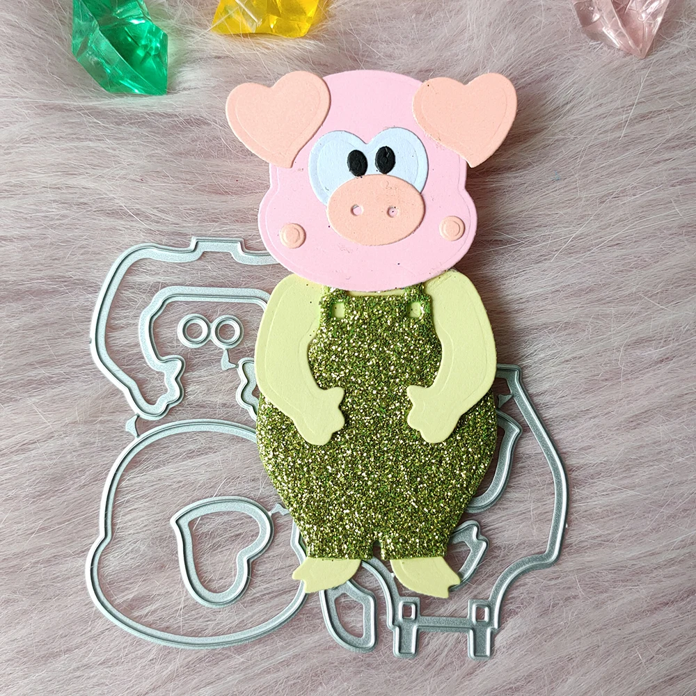 New Pig metal cutting die mould scrapbook decoration embossed photo album decoration card making DIY handicrafts