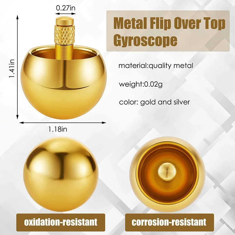 Mushroom Head Metal Gyro Fidget Ring Antistress for Children Simple Dimple Fidgets Hand Spinner Anti Stress Popite Anti-stress