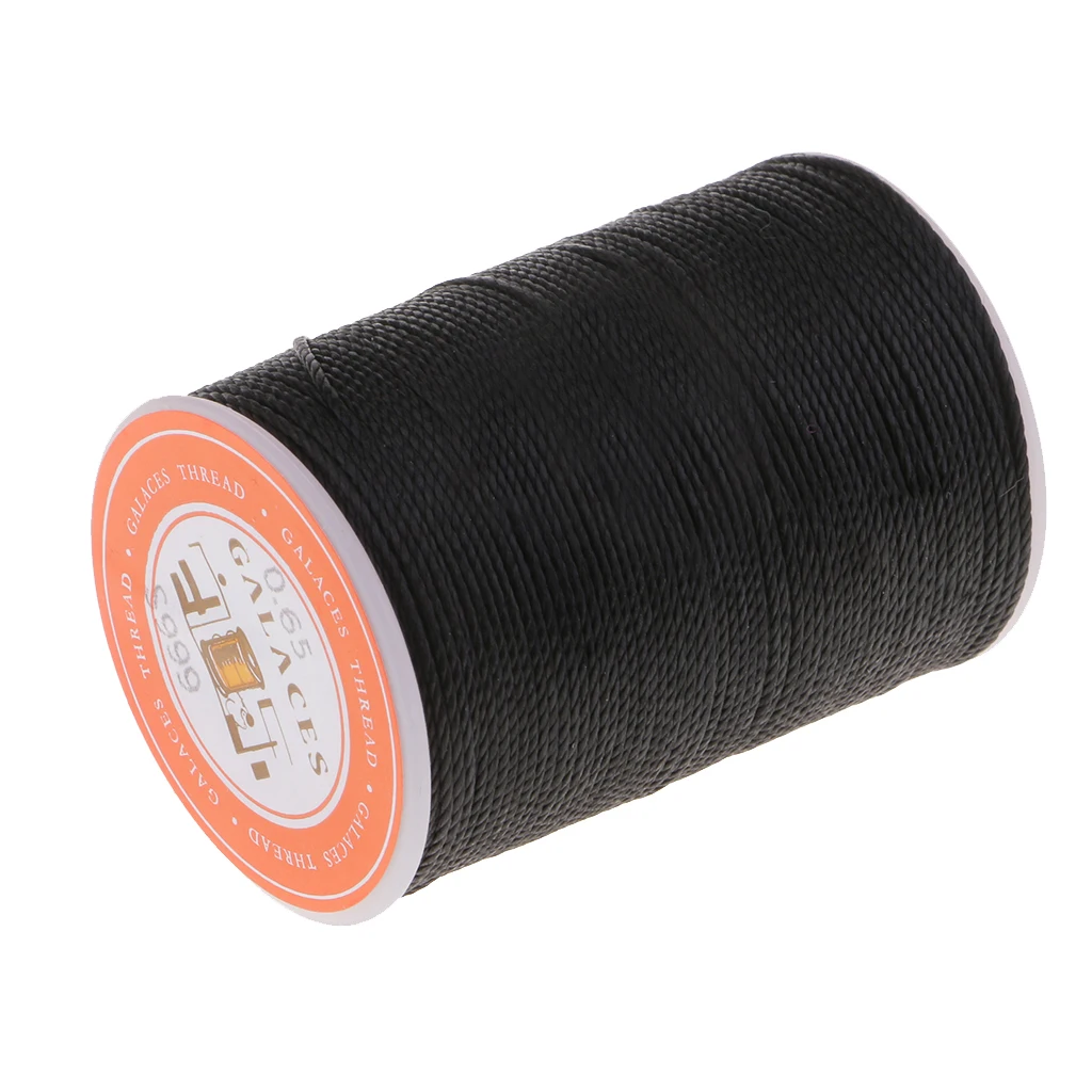 Strong Polyester Leather Sewing Waxed Thread For Repair Shoes Clothes 0.65mm