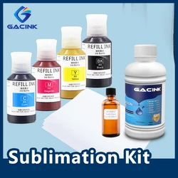 Sublimation Ink Kit With Coating A4 Paper For Mug Cup Glass T-shirt For Epson L3110 L3150 L3210 L3250 L5190 ET-2700 ET-2750