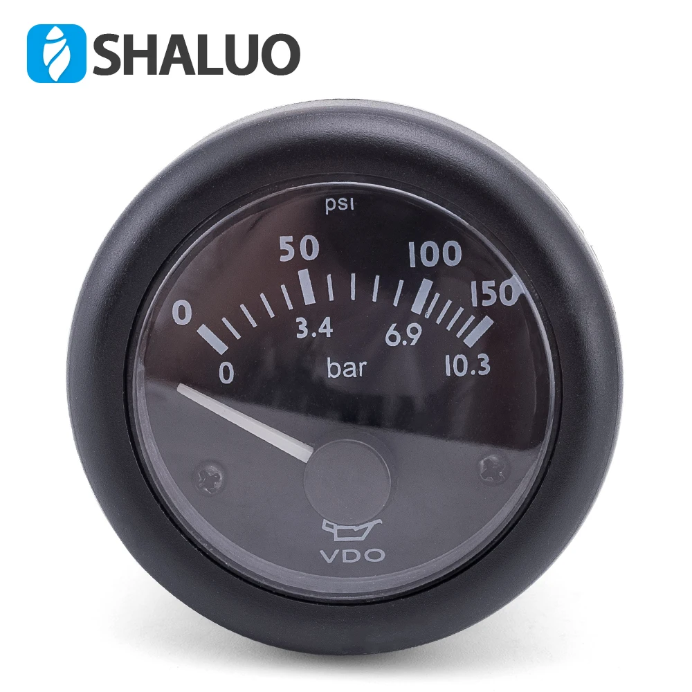 VDO Oil Pressure Meter Diesel generator Engine Oil Pressure Gauge Match With VDO Oil Pressure Sensor Generator Parts 12V 24V