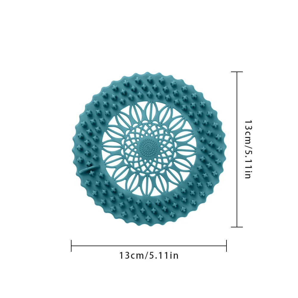 قطعة واحدة 15 سم سدادة حوض استحمام كبيرة من السيليكون غطاء تصريف مقاوم للتسرب سدادة شعر الحوض سدادة مسطحة للحمام إكسسوارات الحمام - 6
