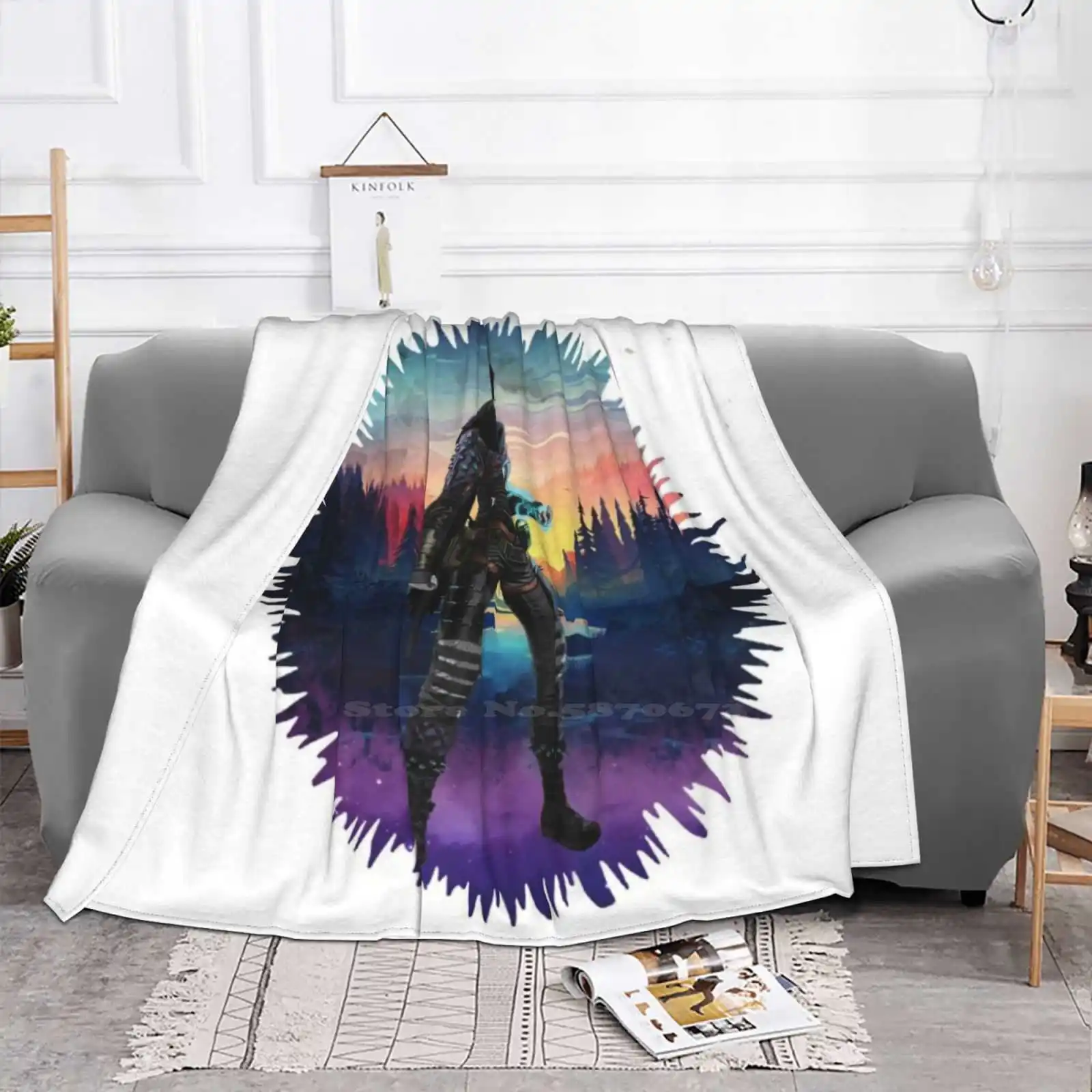 Apex Legends Wraith Splash Art Air Conditioning Blanket Fashion Soft Blanket Apex Legends Apex Legends Apex Legends Apex