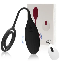 10M Remote Control Vagina Vibrator for Female Male Penis Ring 12 Vibration Anal Plug Vibrating Egg Massager Sex Toys for Couples