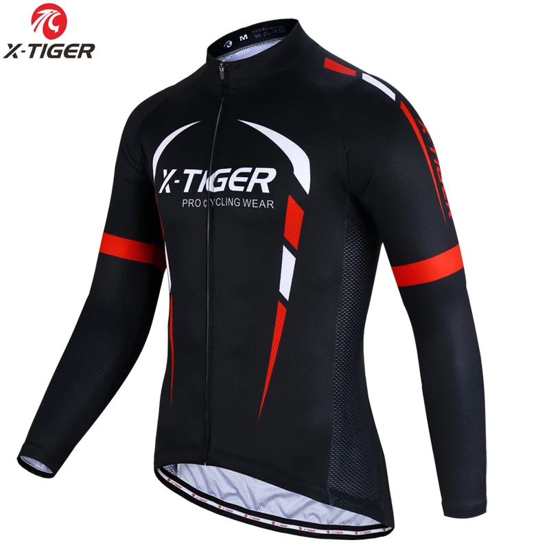 

X-TIGER Long Sleeve Pro Cycling Jerseys Men MTB Bike Clothes Bicycle Cycling Clothing Maillot Ropa Ciclismo Tops Clothing