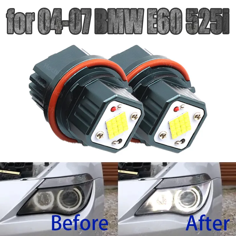 160W Top Quality White Color LED Angel Eye  for 04-07 BMW 5-series E60 525i 525xi 530i 530xi 545i 550i Lifetime Warranty