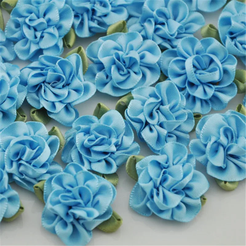 20 pcs  Ribbon Flower carnation Appliques sewing/craft/wedding lots B068 U Pick