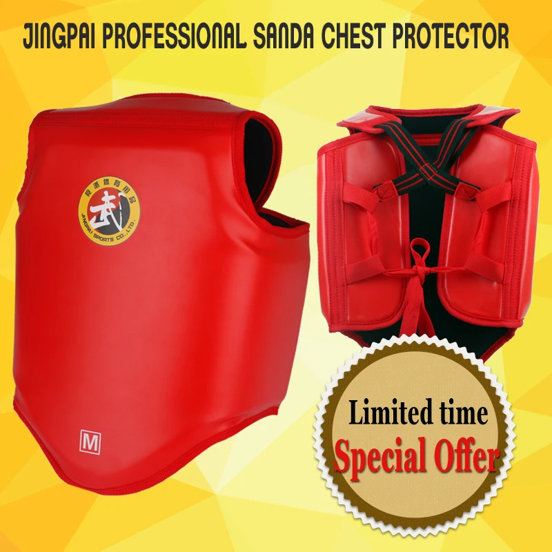 New Thickened MMA Chest Protector Sanda Wrestling Chest Support Protective Gear Boxing Sparring Fighting Chest Protector