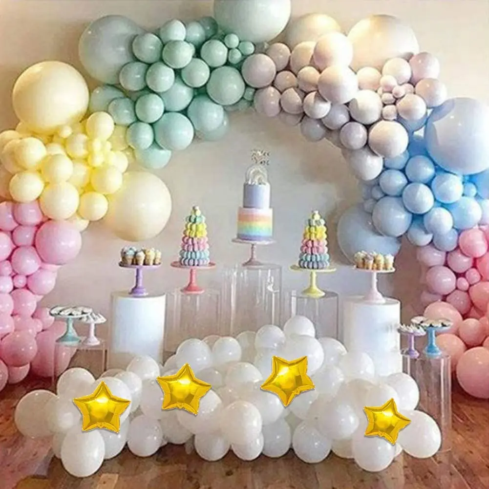 138pcs Magic Unicorn Macaron Mutilcolor Balloons Garland Arch Set Decor Pastel Baby Shower Children Girls And Boy Birthday Party