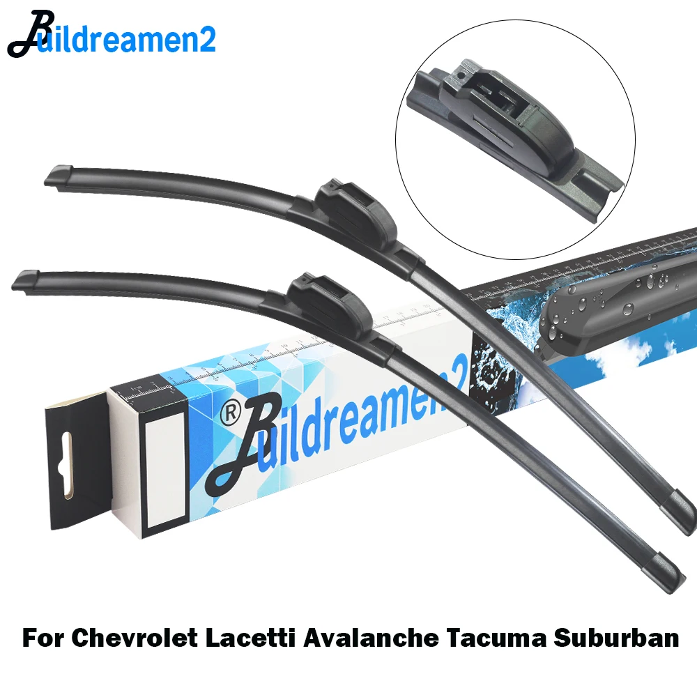 Buildreamen2 2 X Car Wiper Blade Rubber Auto Windshield Wiper For Chevrolet Lacetti Avalanche Tacuma Suburban