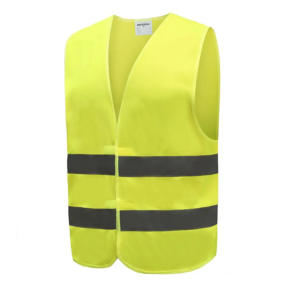 AYKRM 10PCS Reflective Safety Vest High Visibility Car Fluorescent Workwear  Hi Vis  Motorcycle Construction Customized Logo