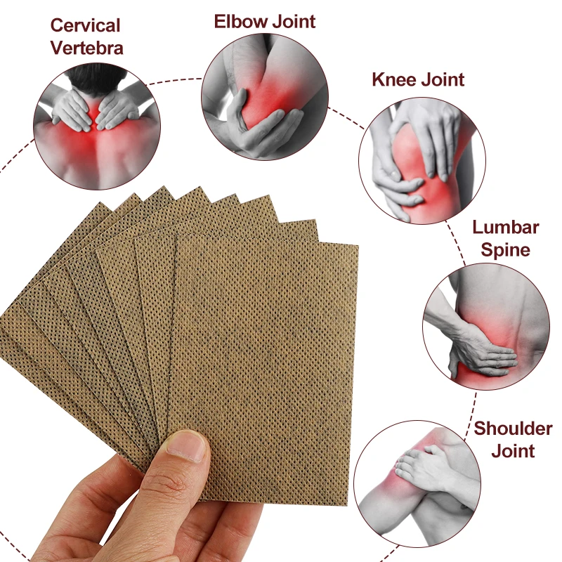 8pcs/bag Treat Cervical Spondylosis Patch Neck Back Knee Pain Medical Plaster Muscle Sprains Bruises Joint Pain Relief Sticker