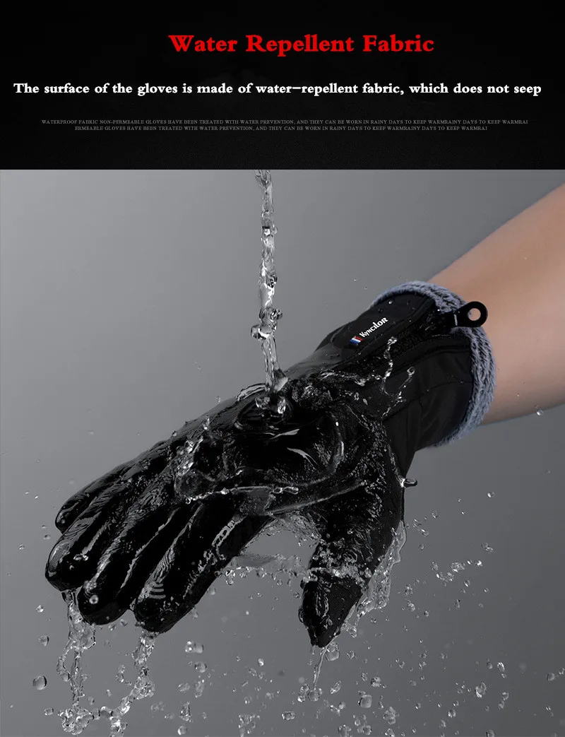 Xiaomi YOUPIN-屋外スポーツグローブ,タッチスクリーン,防水,暖かい,滑り止め,冬用