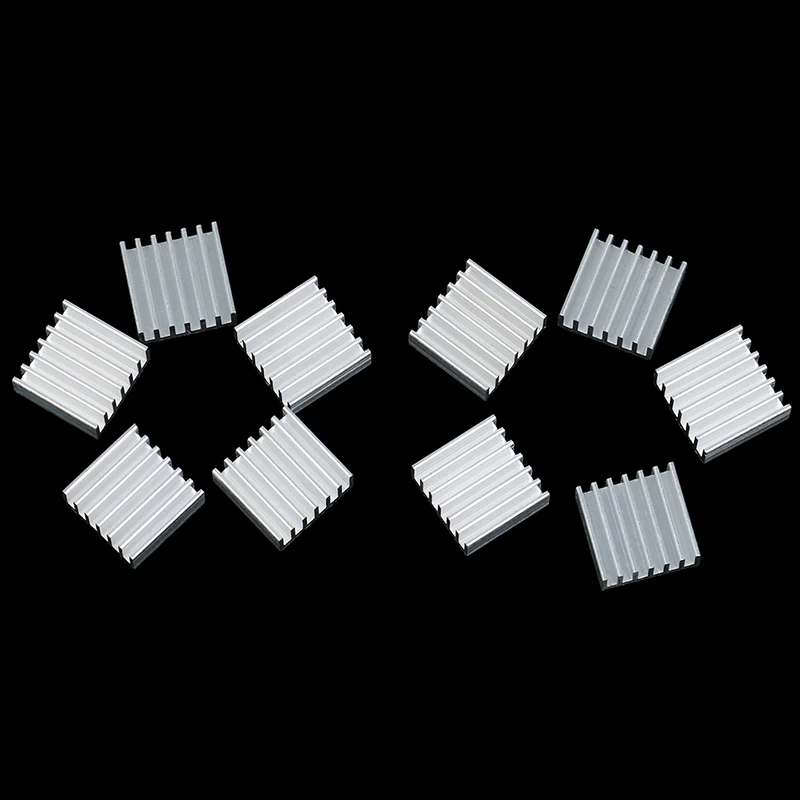10Pcs 14*14*6Mm Aluminium Heatsink Elektronische Chip Radiator Cooler