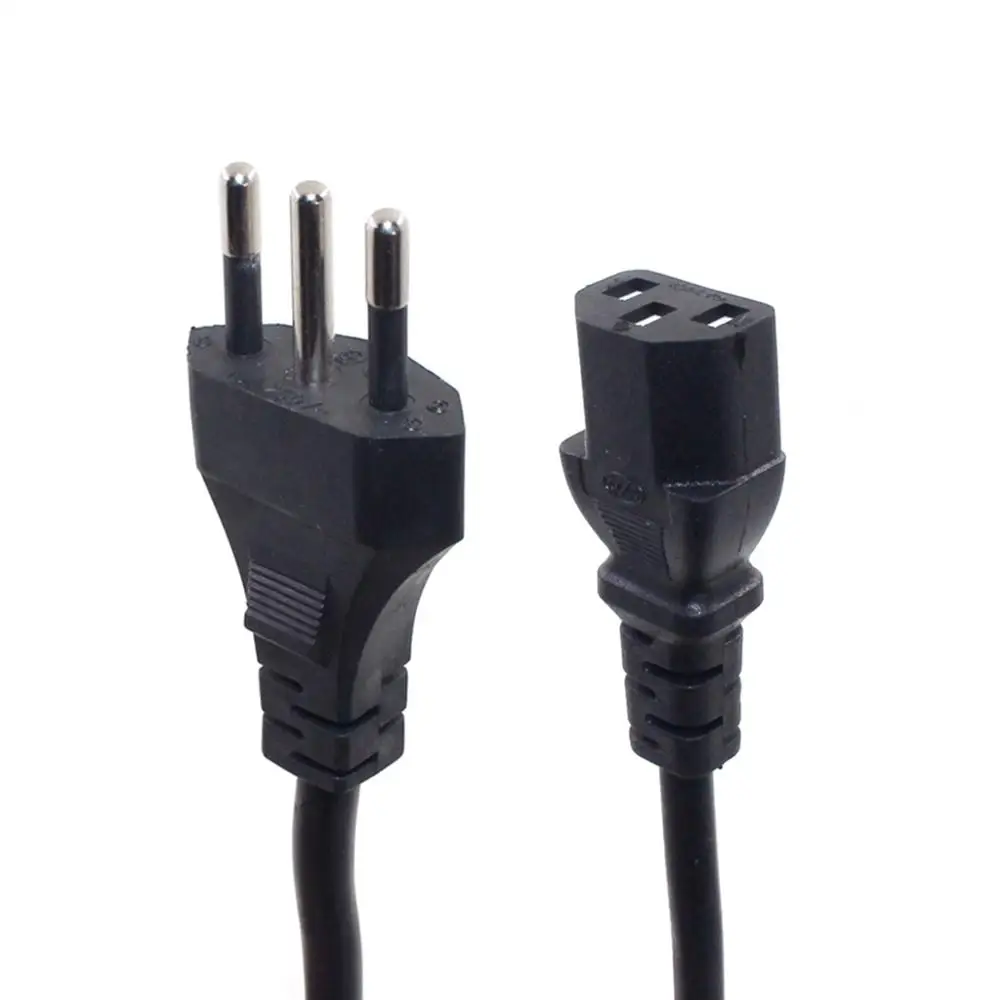 Italy Power Cable Italian 3 Pin Plug to IEC C13 AC Power Extension Cord 1.5m IMQ Power Cord Rated 10A 250V