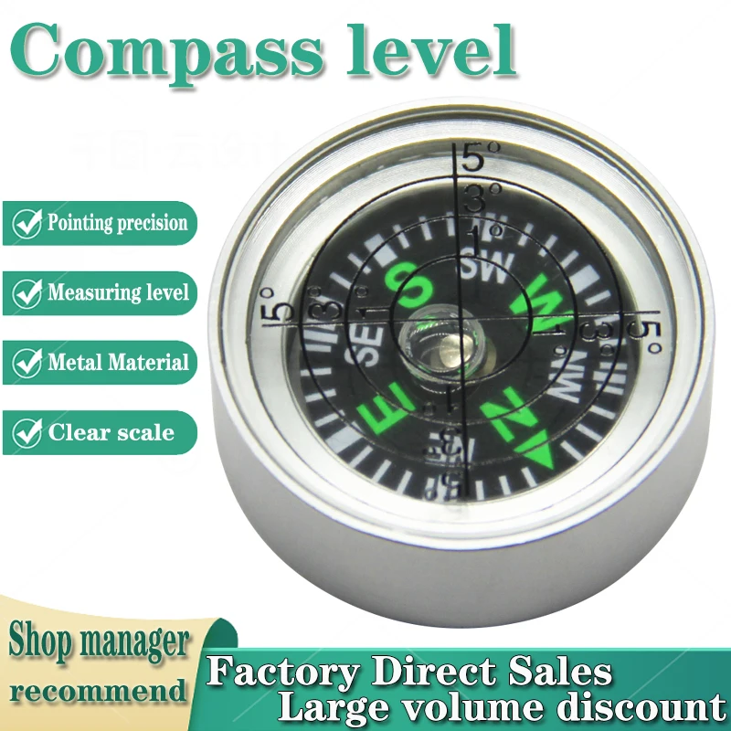 Compass level portable universal level all metal level geological compass