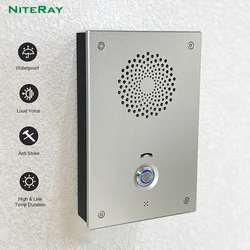 2023 Waterproof Sip Door Phone Access Control System Gate Opener Intelligent Intercom for Office Parking Station Bank