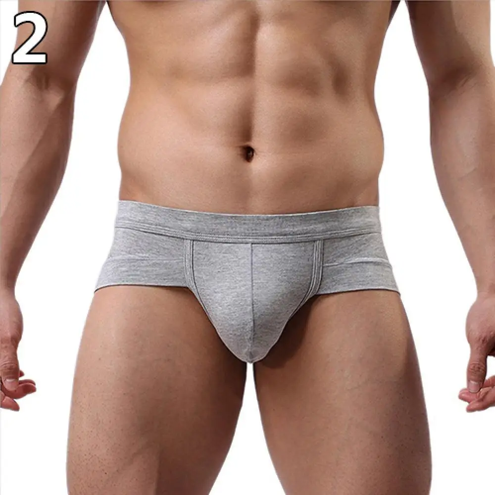 Men\\\'s Sexy Bulge Pouch Underwear Briefs Soft Elastic Modal Low Rise Underpants Men Underpants