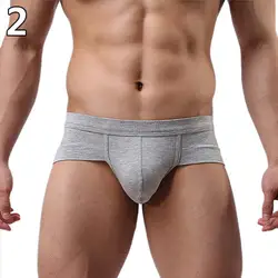 Men\'s Sexy Bulge Pouch Underwear Briefs Soft Elastic Modal Low Rise Underpants Men Underpants