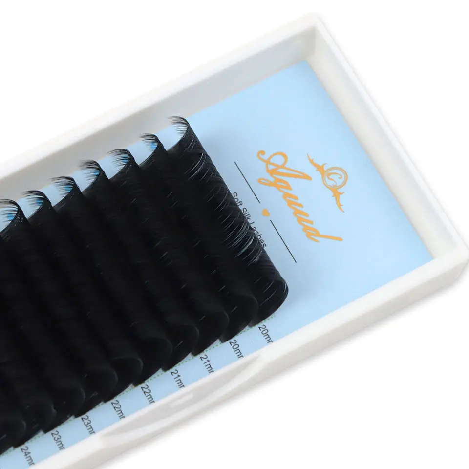 AGUUD C CC D DD Wimpernverlängerung, individuelle Premium-Wimpern aus gefälschter Nerzseide, Verlängerungszubehör, normale Wimpern für Profis – Detail 22