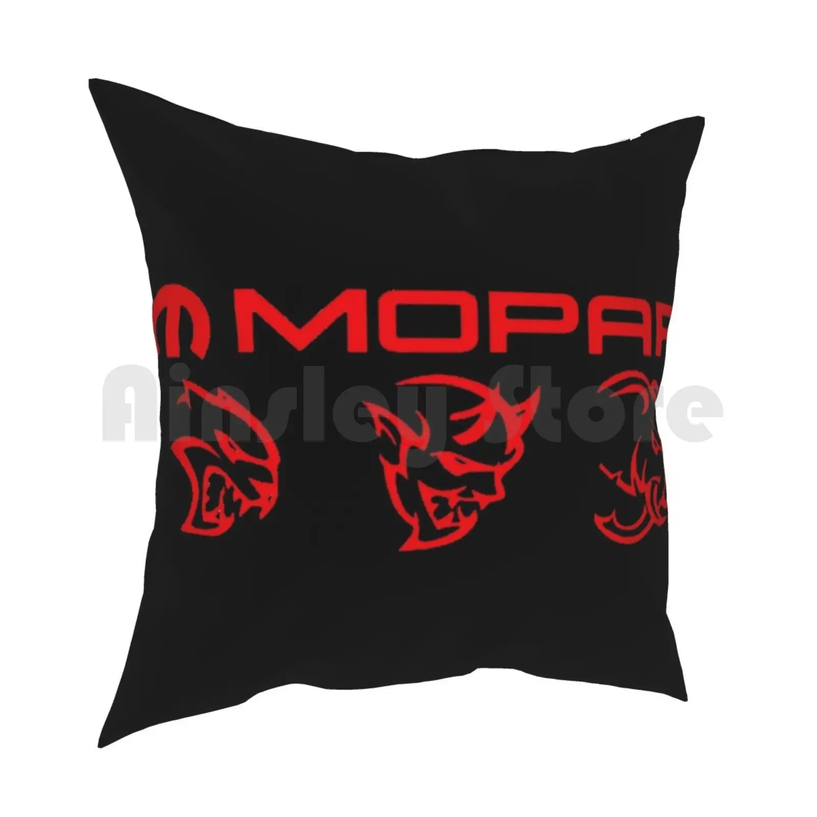 Mopar Logo Pillow Case Printed Home Soft Throw Pillow Demon Challenger Hellcat Mopar Mopar Or No Car Super Car Muscle