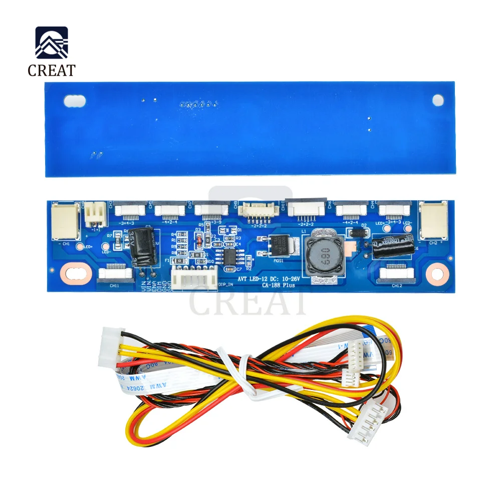 Universal Multifunction Inverter for Backlight LED Constant Current Board Driver Board 12 connecters LED Strip Tester