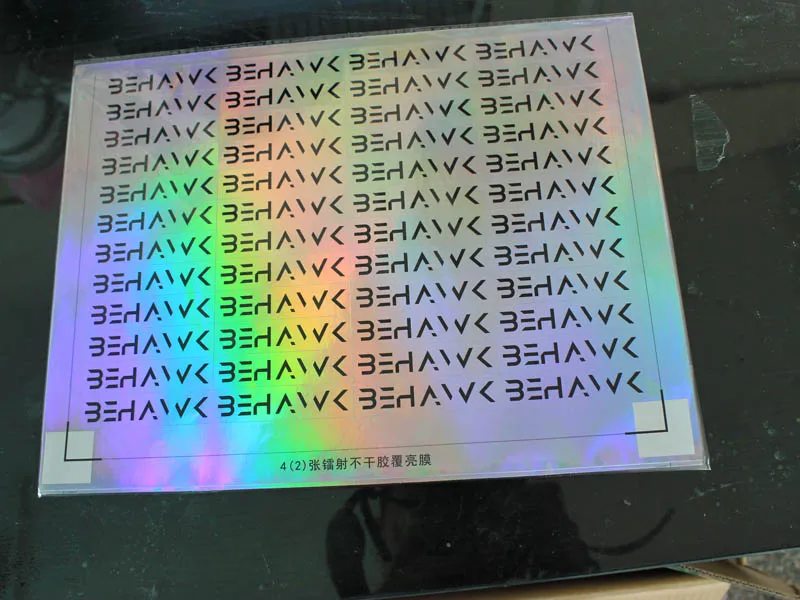 Factory direct supply brand name logo sticker , Glasses hologram sticker 3D hologram sticker for glasses wearings