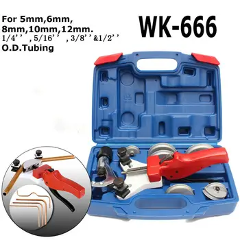 11pcs Kit 5-12mm WK-666 Multi Copper Pipe Bender Tube Kit Bending Tube Cutter Tool