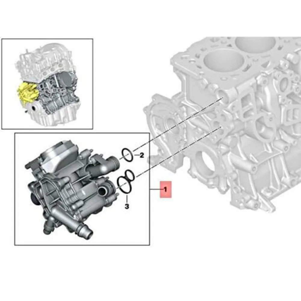 11537644811 Brand New Petrol Engine Cooling Thermostat Heat Manage Module for BMW X3 F20 F21 F22 B38 B48