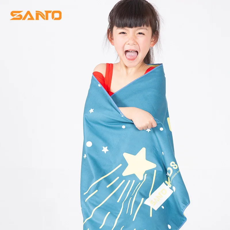 Santo Kids Towels Beach Bath Quick Drying Portable Microfiber Comfortable Children Cute For Outdoor Swimming Travel