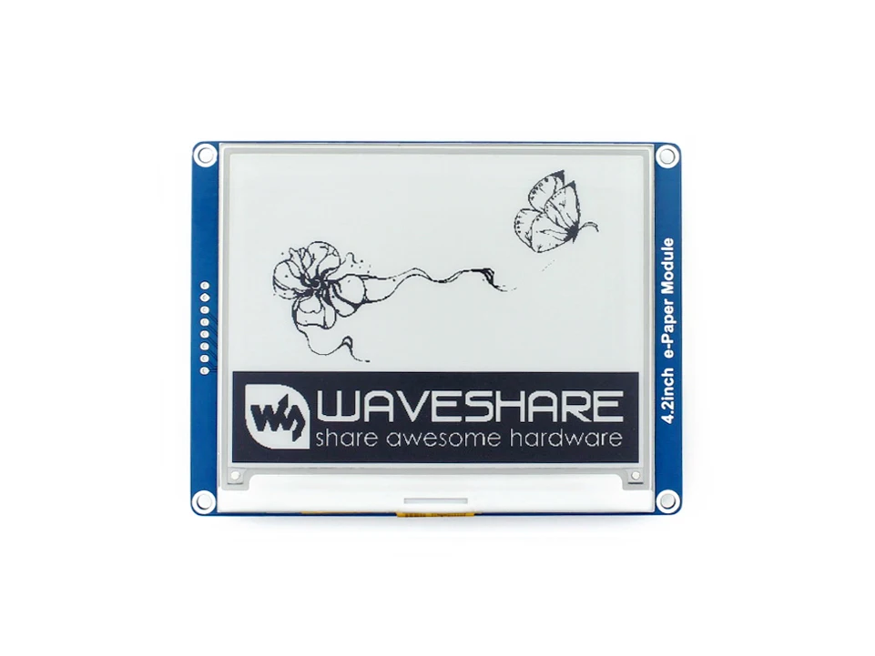 Waveshare 4.2 \'\'e-paper, 400x300,4.2 pollici modulo display e-ink, colore Display: nero, bianco. Nessuna retroilluminazione, grandangolo,