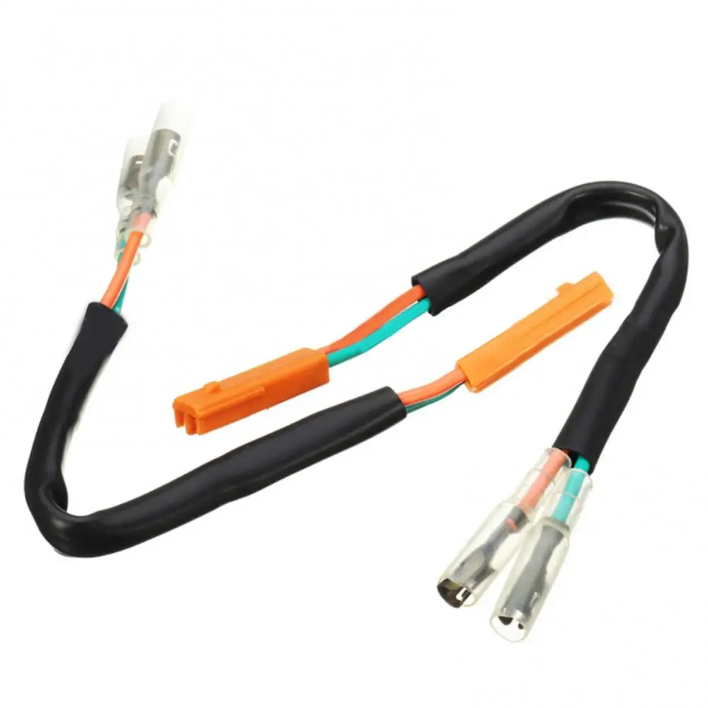 80%  Dropshipping!!2Pcs Motorcycle Bike Turn Steering Light Wire Switch Plug Adapter for Ninja