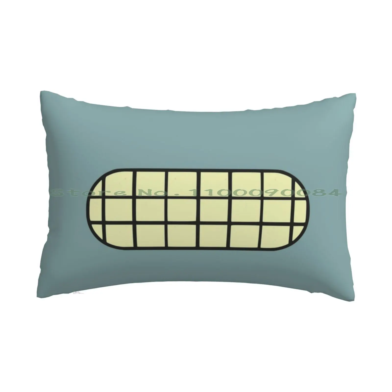 Bender Mouth Mask Pillow Case 20x30 50*75 Sofa Bedroom Bender Robot Cartoon Comics Funny Pop Culture Tv Fry Lela Leela Mouth