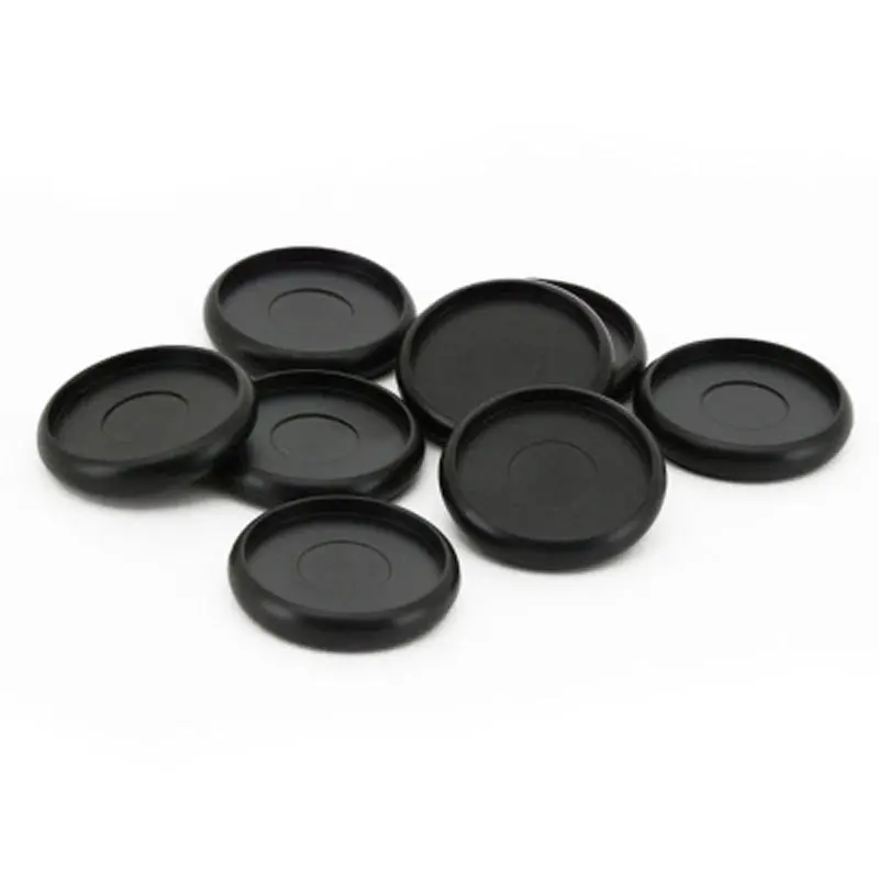 100pcs Black Round Rings Plastic Mushroom Hole Loose Leaf Ring Book Binding Disc Buckle Hoop DIY Binder Notebook Office Rings