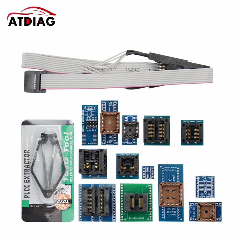 

Универсальный адаптер для программатора vs4800 tnm5000 TL866A TL866cs ezp2010 G540 EZP2010 TOP3000, 13 шт.