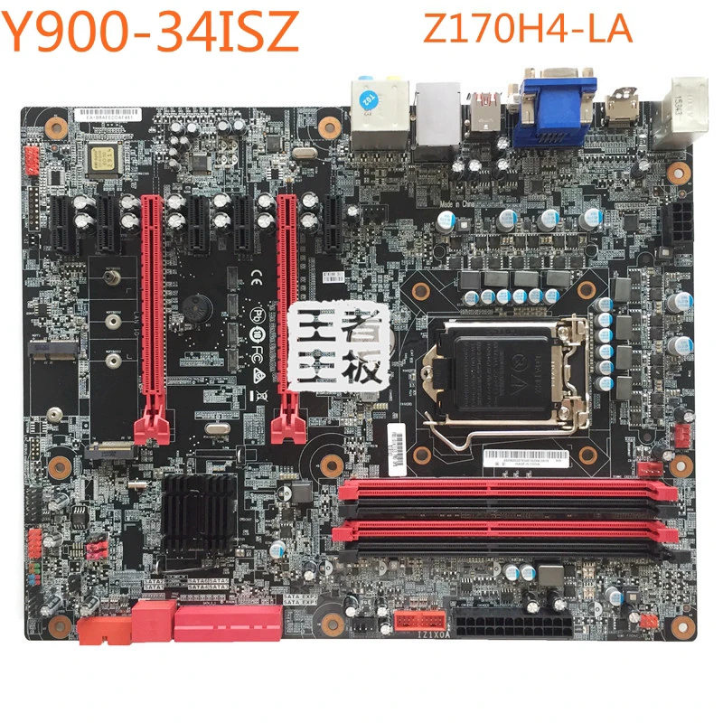 

Z170H4-LA For Lenovo Y900 Y900-34ISZ Motherboard IZ1X0A 00XK059 Motherboard Z170 LGA1151 Mainboard 100%tested fully work