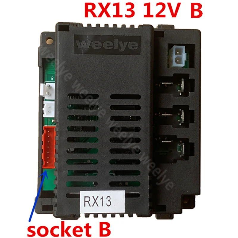 Receptor de control remoto de coche eléctrico para niños Weelye RX19 40A 4WD 2,4G, receptor de juguetes Wellye Ride on con función de arranque suave