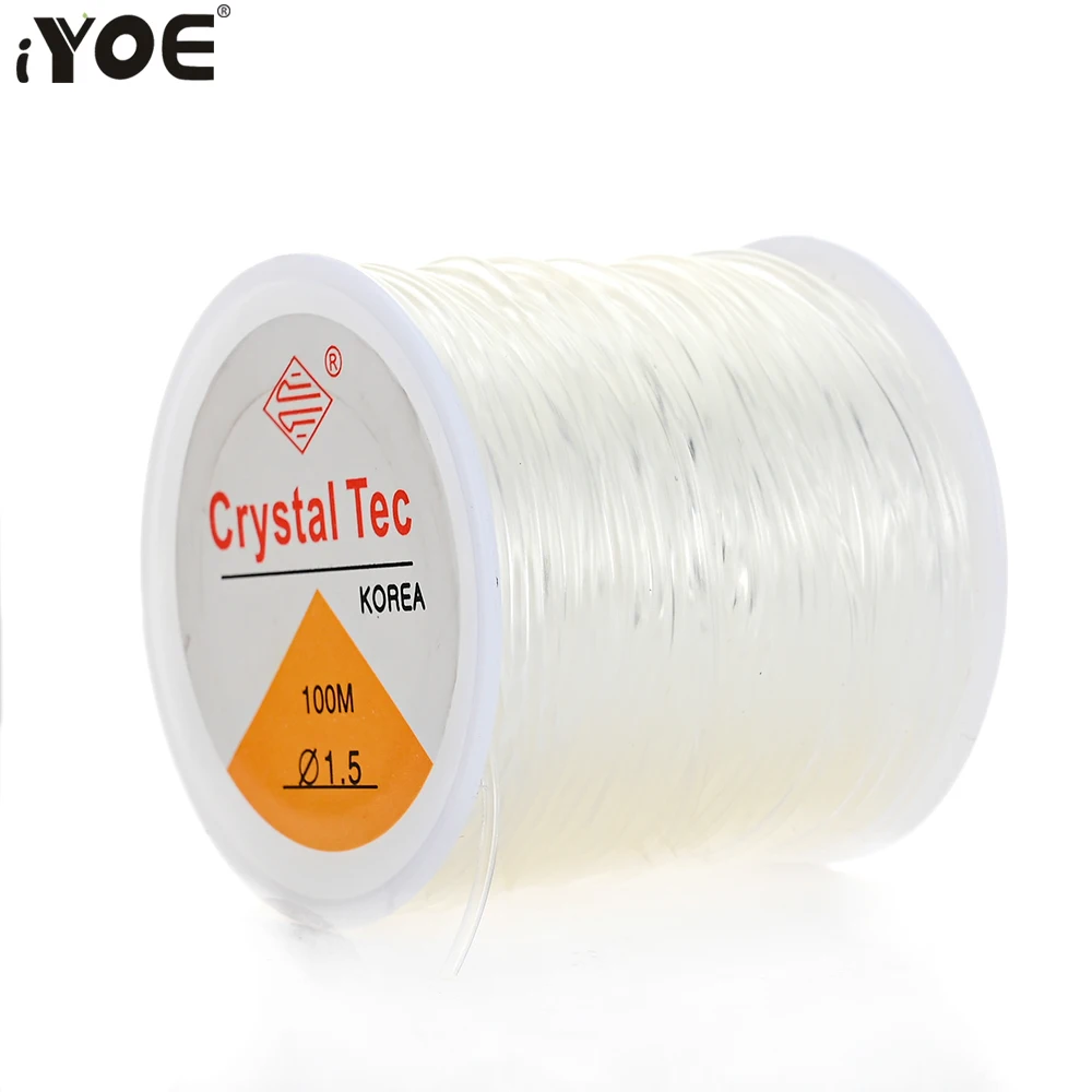 iYOE 0.5-1.5mm Elastic Cord String Transparent Elastic Thread For Jewelry Making Diy Bracelet Necklace Beaded Accessories