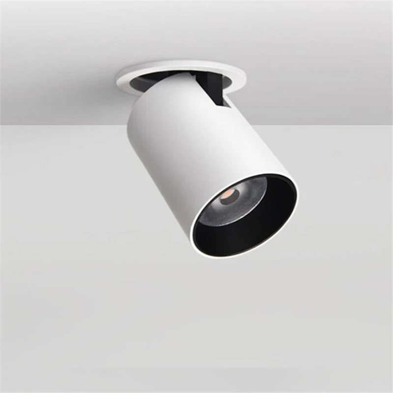 Foldable Recessed Ceiling Downlight 7W 12W Black/White Housing 360 Degree Rotatable 3000K/4000K/6000K Ceiling Spot Light