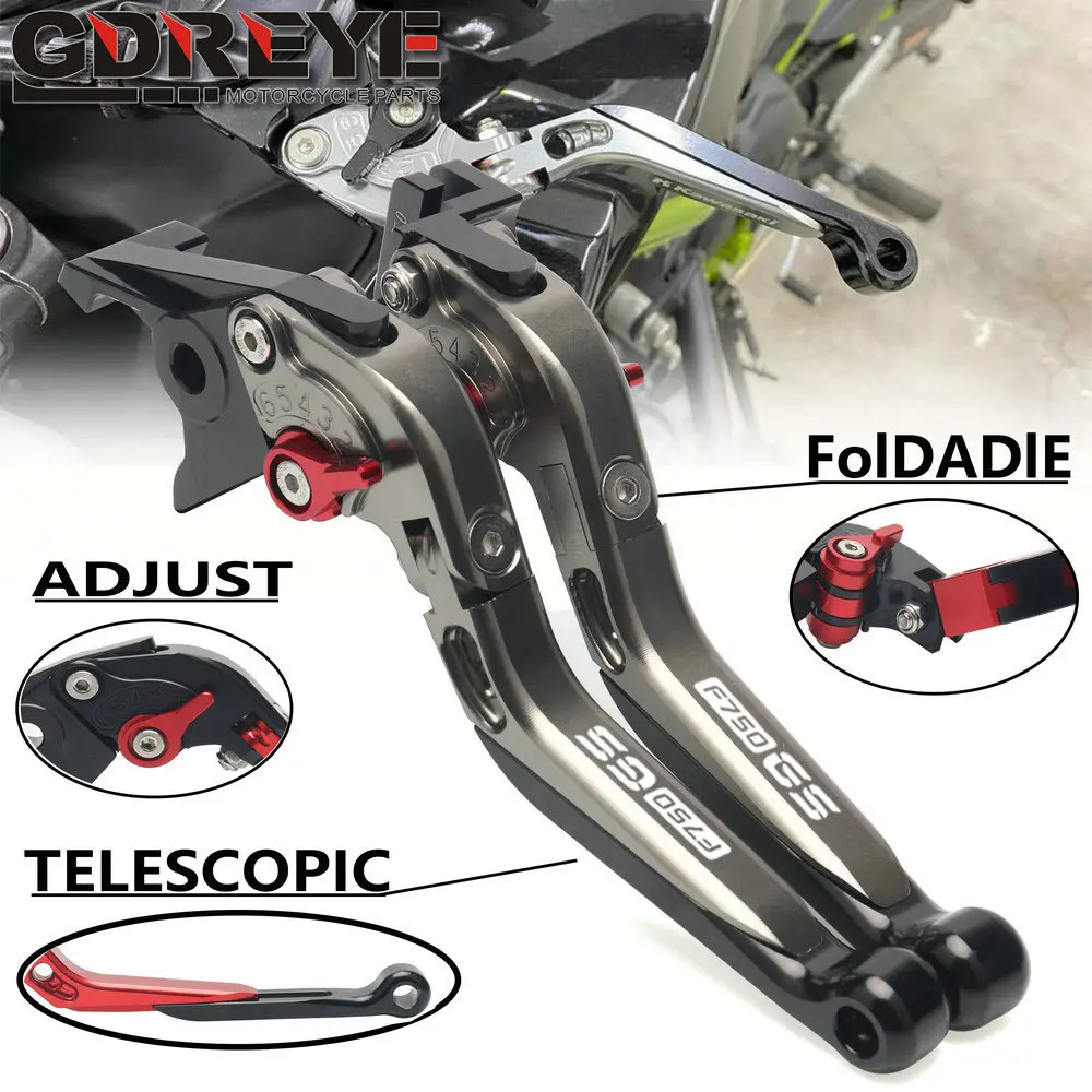 

For BMW F850GS F750GS F 850 GS 2018-2021 Motorcycle Accessories CNC Adjustable Folding Extendable Handle Bar Brake Clutch Levers