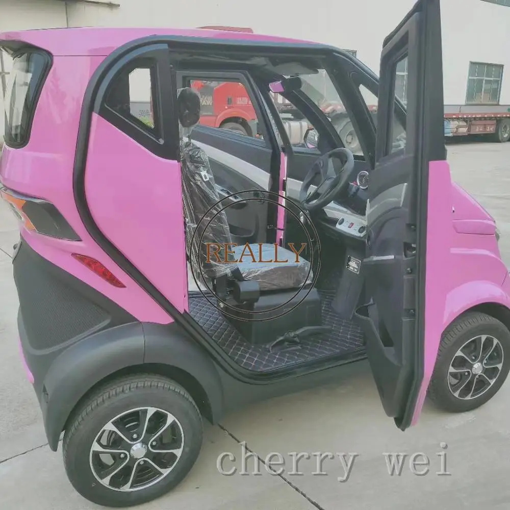 4 Wheels 3 Seats 3 Or 4 People Electric Car Mini 4 Wheels Electric Mobility Scooter Electric Mini Car Lithium Battery CKD