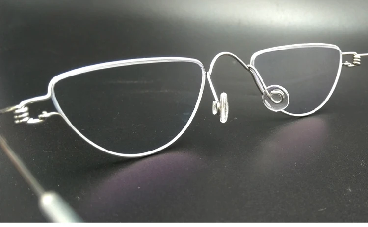 Wizard Albus Dumbledore Lesebrille, dreieckig, Anti-Blau, verschreibungspflichtig, optisch, für Myopie, handgefertigt, schraubenlose Brille +1+2 – Detail 4