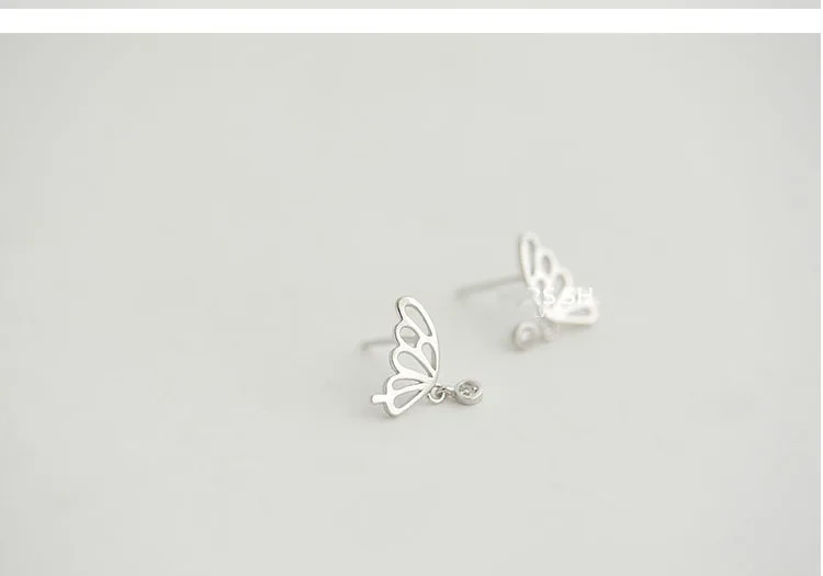 REETI 925 sterling silver butterfly Stud Earrings for Women Elegant Wedding Jewelry pendientes mujer moda 2019 Brincos