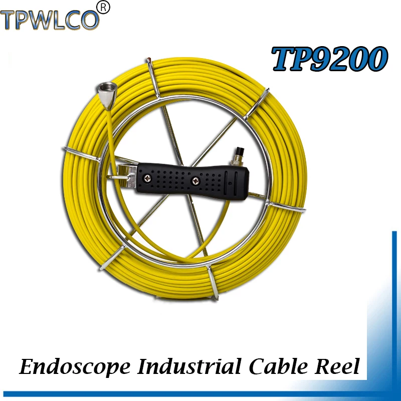 

20m High Elasticity Endoscope Industrial Camera Cable Reel Used For Waterproof Pipe Plumbing Inspection Camera System