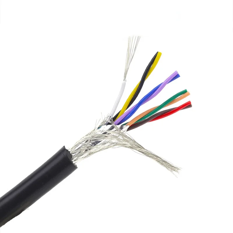 9 Core 10 Core Twisted Pair Shielded Cable RVSP TRVVP TRVV Flexible Wire DB9 232 Line 9 Pin 10 Pin Serial Cable Signal Line