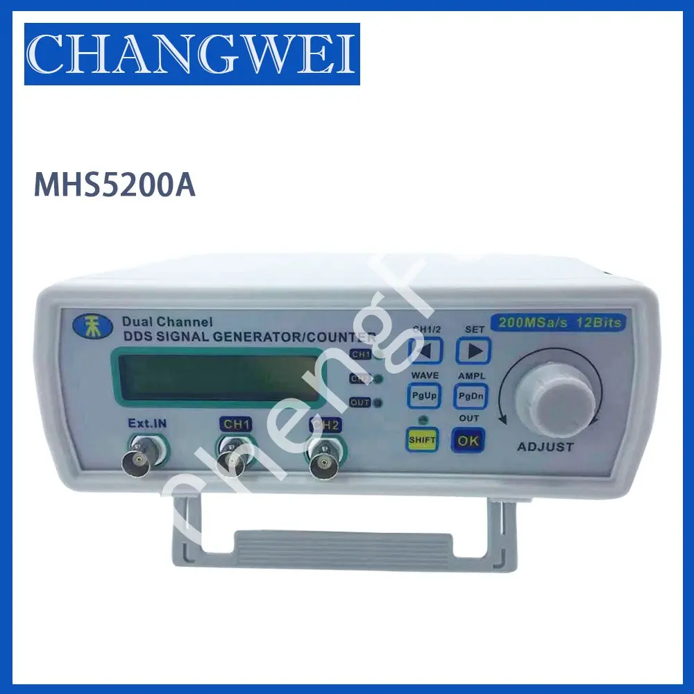 MHS5200A full digital control DDS dual channel function arbitrary wave signal source generator frequency counter counting