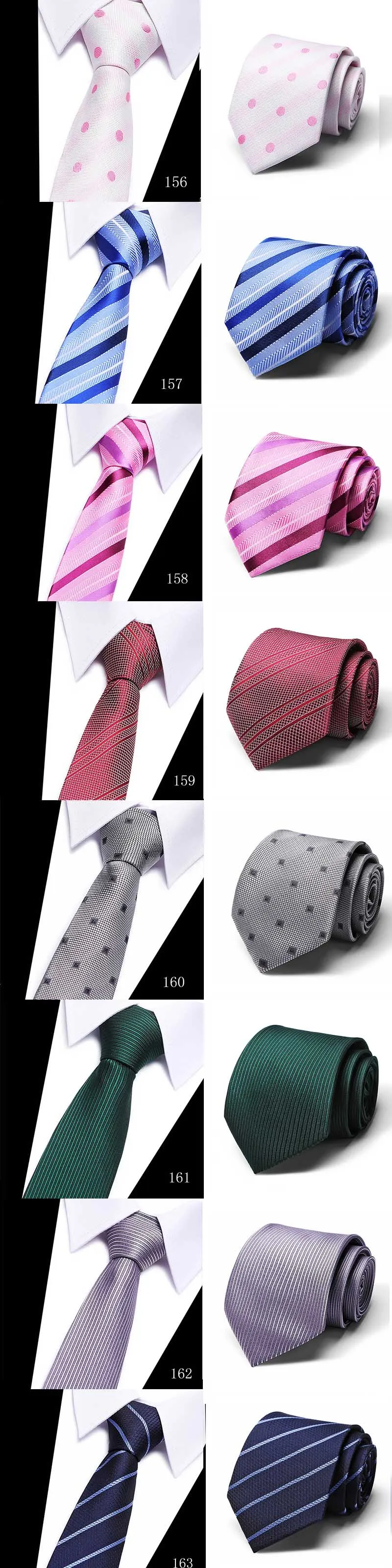Modische bunte Krawatte für Herren, 7,5 cm, Krawatten für Hochzeit, Urlaub, Party, Arbeitsplatz – Detail 10