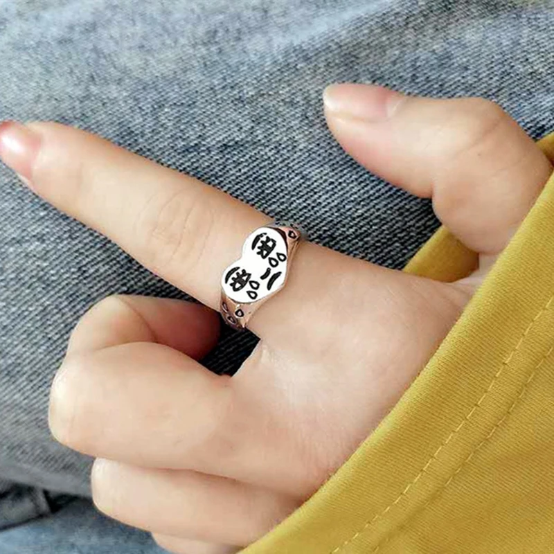 Creative Cry Face Rings for Women New Trendy Fashion Female Resizable Ring Jewelry Ladies Bar Night Club Jewelry Gifts